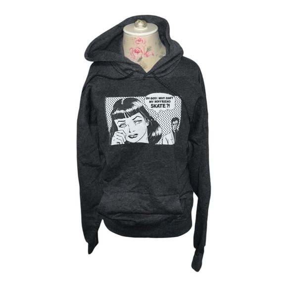 Hanes Tops - Hanes Ultimate Cotton Graphic Sweatshirt Women’s sz L “Why Can’t My Boyfriend…”